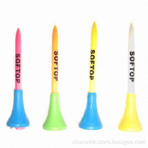 Rubber Top Golf Tees, Sized 83/70/54/42mm